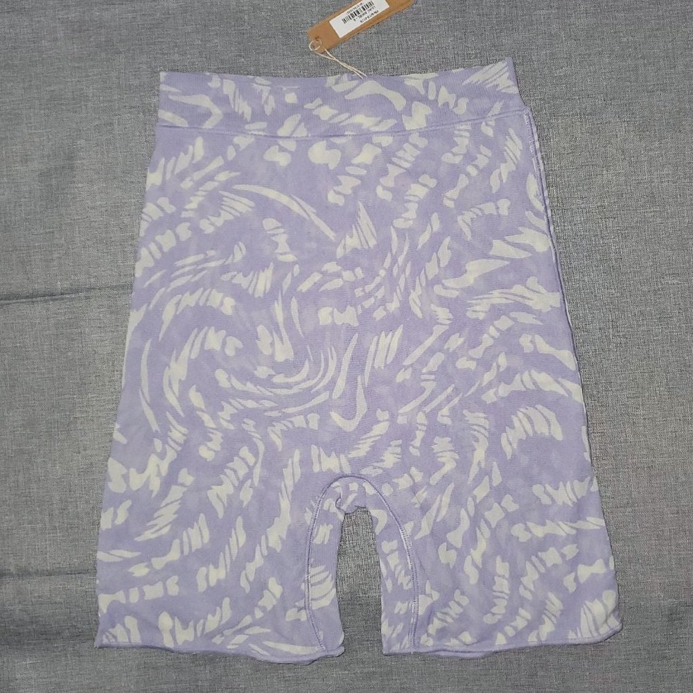 SKIMS Purple and White Intimate Shorts
